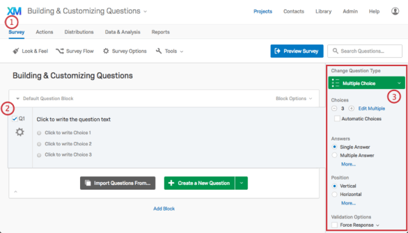 Screenshot of Qualtrics Edit Multiple